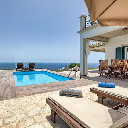 Villa Vardia-amazing Seaviews With Heated Pool Sinarádes